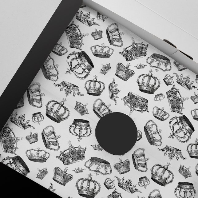 Vintage Engraved Royal Crowns Tissue Paper (Creator Uploaded)
