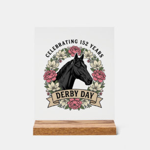Vintage Engraving Fire Horse Graphic Design Acrylic Sign