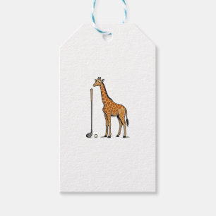 Vintage Engraving Giraffe Golf Vector T-Shirt Desi Gift Tags