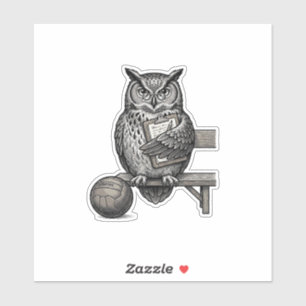 Vintage Engraving Owl Soccer Coach Shirt Design_1