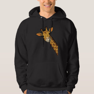 Vintage Engraving Peeking Giraffe Shirt Design_1
