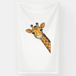 Vintage Engraving Peeking Giraffe Shirt Design_1 Banner