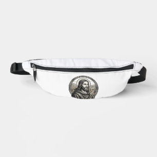 Vintage Engraving Religious Portrait Shirt Bum Bags