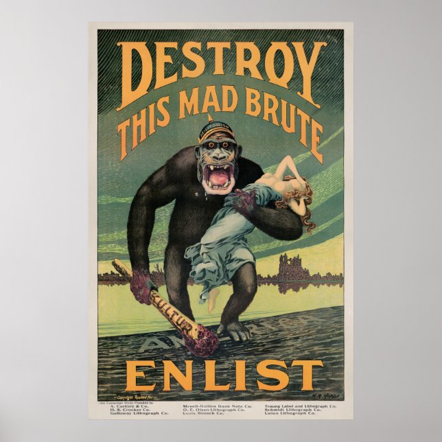 Vintage Enlistment poster (Front)