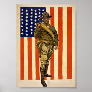 Vintage Enlistment poster