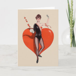 Vintage Epee Fencer Greeting Card