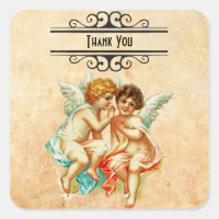 Vintage Ephemera Angel Cherubs Illustration