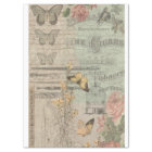 Vintage Ephemera & Butterfly Shabby Chic Decoupage