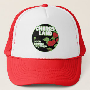 Vintage Ephemera, Cherryland Door County Wisconsin Trucker Hat