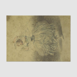 Vintage Ephemera Dancer Tissue Paper