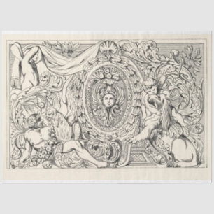 Vintage Ephemera Decoupage Antique Illustration Tissue Paper