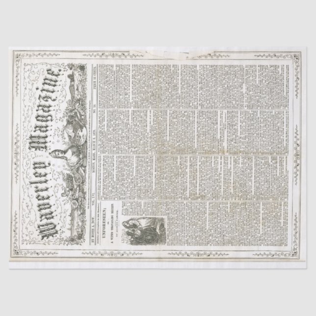 Vintage Ephemera Decoupage Paper (Front)