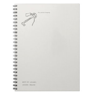 Vintage Epistolary Aesthetic Sealed Key Notebook