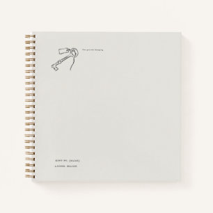 Vintage Epistolary Aesthetic Sealed Key Notebook