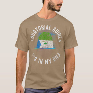 Vintage Equatorial Guinea Flag  It Is In My DNA  T-Shirt