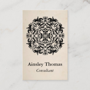 Vintage Equestrian Kaleidoscope Business Card