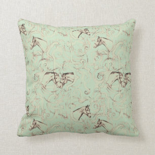 Vintage Equestrian Pillow