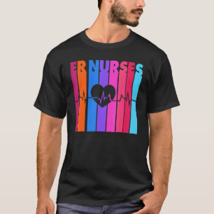 Vintage ER Nurses Emergency Nurses Day For Woman M T-Shirt