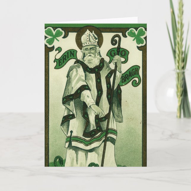 Vintage - Erin Go Bragh - St. Patrick's Greetings Card (Front)