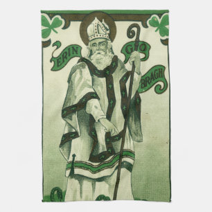 Vintage - Erin Go Bragh - St. Patrick's Greetings Tea Towel