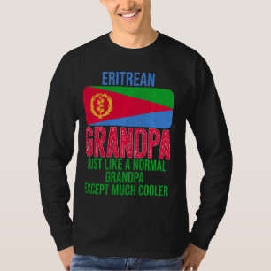 Vintage Eritrean Grandpa Eritrea Flag For Father S T-Shirt