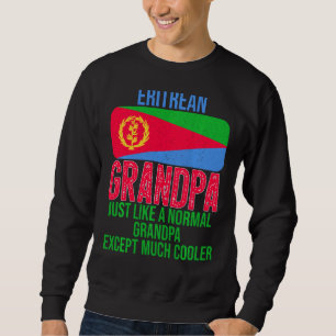 Vintage Eritrean Grandpa Eritrea Flag For Father's Sweatshirt