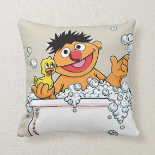 Vintage Ernie in Bathtub Cushion