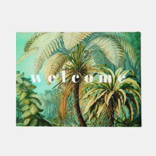 Vintage Ernst Haeckel Botanical Palms Doormat