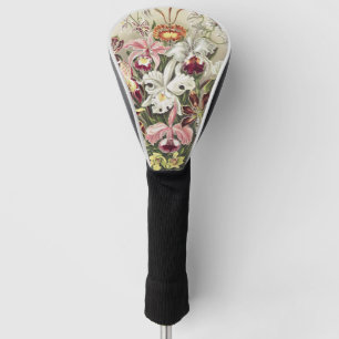 Vintage Ernst Haeckel Orchid Botanical Print Golf Head Cover