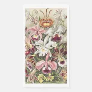 Vintage Ernst Haeckel Orchid Botanical Print Napkin