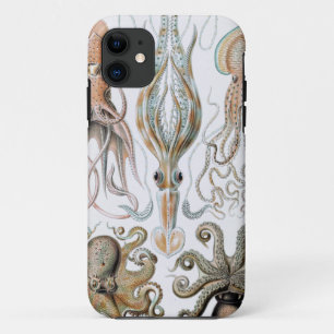 Vintage Ernst Haeckel Squids and Octopus Poster Case-Mate iPhone Case
