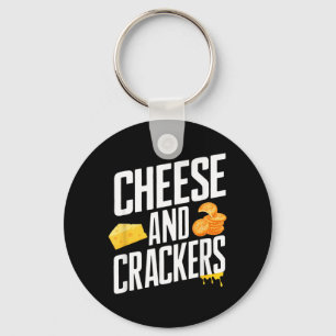 Vintage Ers And Cheese Halloween Couple Design Key Ring