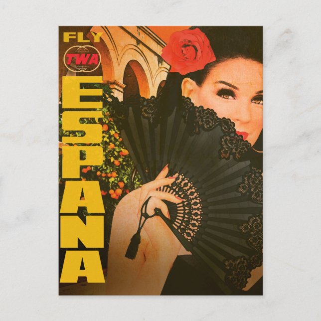 Vintage Espana Travel Postcard (Front)