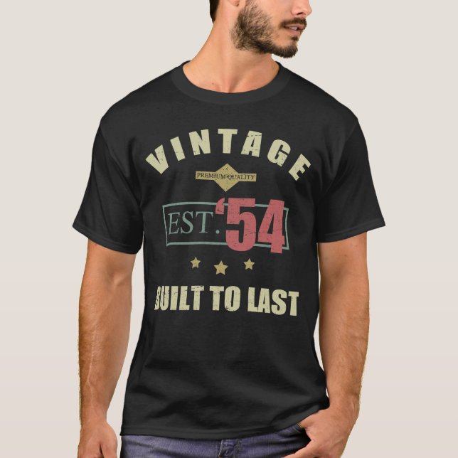 Vintage Est. 1954 70th Birthday T-Shirt (Front)