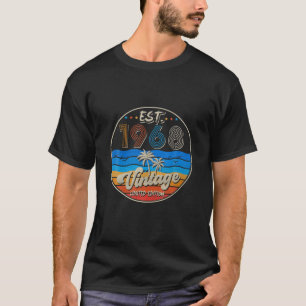 Vintage Est. 1968 54Th Birthday Born In 1968 54 Ye T-Shirt