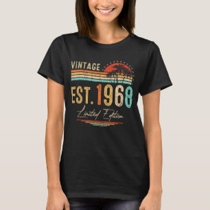 Vintage EST 1968 Birthday Women Men T-Shirt