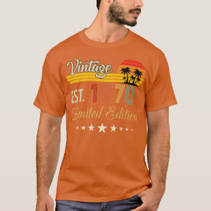 Vintage Est 1970 Limited Edition Birthday T-Shirt