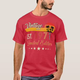 Vintage Est 1971 Limited Edition Birthday T-Shirt