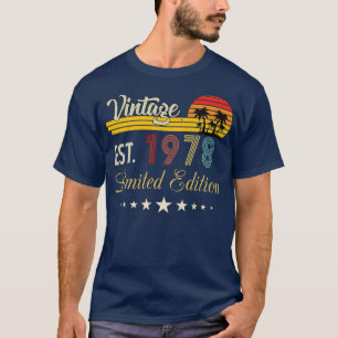 Vintage Est 1978 Limited Edition Birthday T-Shirt