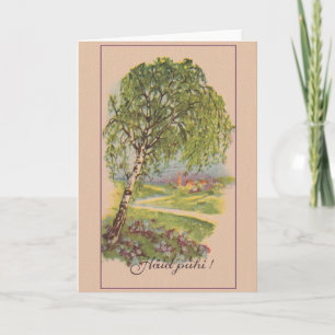 Vintage Estonian Häid Pühi Christmas Greeting Ca Holiday Card