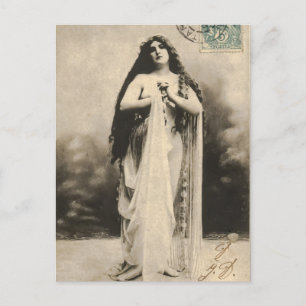 Vintage Ethereal Goddess Postcard