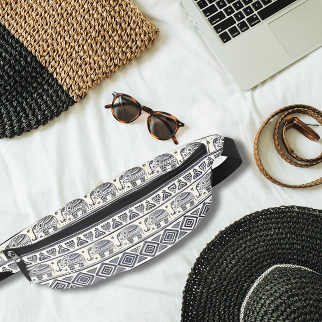 Vintage Ethnic Elephant African Tribal Pattern Bum Bags (Creator Uploaded)
