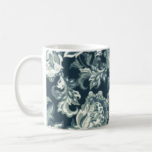 Vintage ethnic floral seamless pattern. folkloric coffee mug