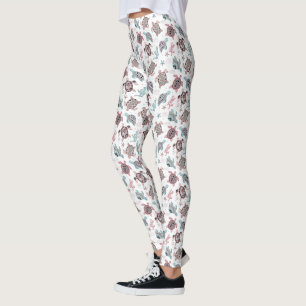 Vintage ethnic tortoise pattern leggings