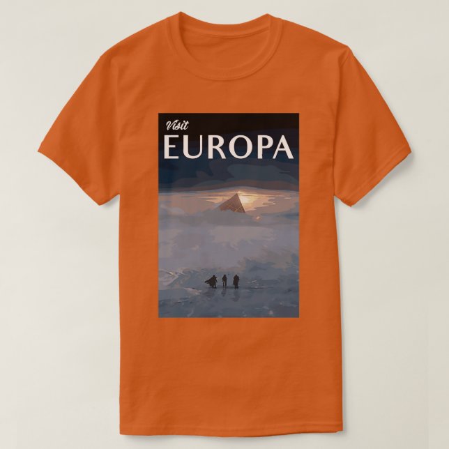 Vintage Europa Tourism Advert T-Shirt (Design Front)