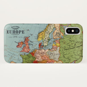 Vintage Europe 20th Century Bacon's Standard Map Case-Mate iPhone Case