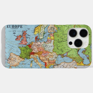 Vintage Europe 20th Century General Map iPhone 16 Pro Max Case