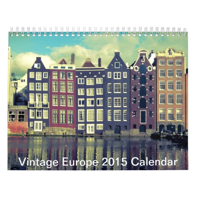 Vintage Europe scenery architecture Calendar 2015 (Cover)