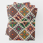 Vintage European Embroidery Abstract Pattern 