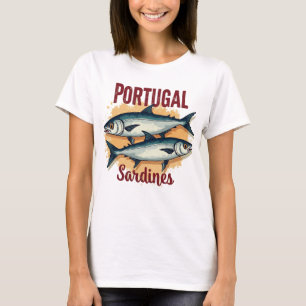 Vintage European Portugal Sardine Market Tee